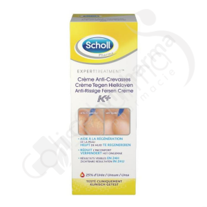 Scholl Pharma Traitement - Crème anti-crevasses K+ - 60 ml