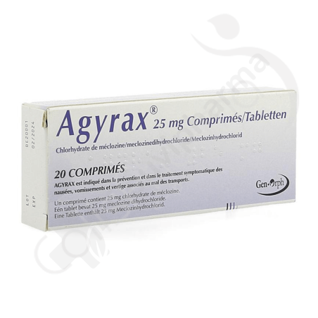 Agyrax 25 mg - 20 comprimés