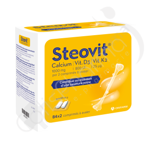 Steovit Calcium / Vit. D3 / Vit. K2 1000 mg/800 UI/25 µg - 84 x 2 comprimés