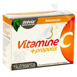 Nutrisanté Vitamine C + Propolis - 24 comprimés à croquer
