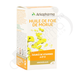 Arkogélules Huile de Foie de Morue - 60 gélules