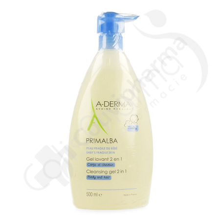 A-Derma Primalba Gel lavant bébé 2 en 1 - 500 ml