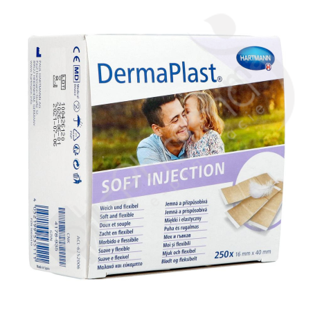 DermaPlast Soft Injection Pansement pour Injection - 250 pansements