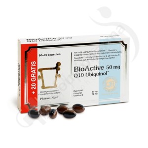 BioActive Q10 Ubiquinol 50 mg - 60 + 20 capsules