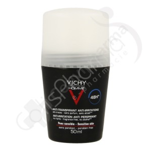 Vichy Homme Deodorant Roll-On Gevoelige Huid - 50 ml
