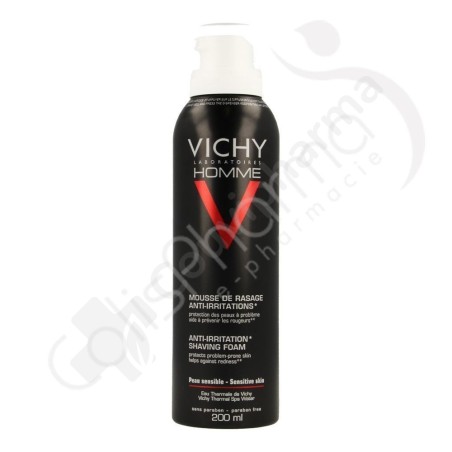 Vichy Homme Mousse à Raser Anti-Irritations - 200 ml