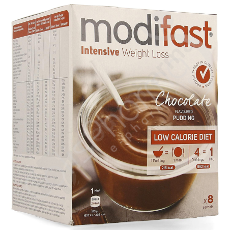 Modifast Pudding Chocolat - 8 sachets de 55 g