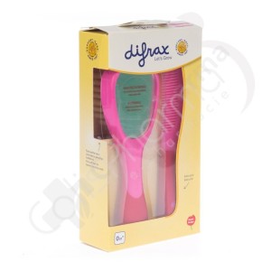 Difrax Kit Brosse et Peigne pour bébé - 1 kit