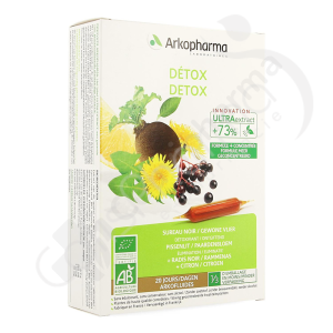 Arkofluide Détox Bio - 20 ampoules