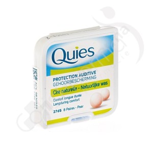 Quies Protection Auditive Cire Naturelle - 8 paires