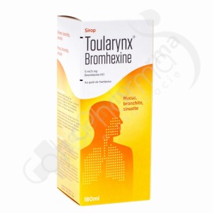 Toularynx Bromhexine Goût Framboise 5 ml/5 mg- Sirop 180 ml