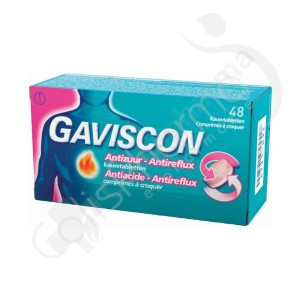 Gaviscon Antiacide-Antireflux - 48 comprimés à croquer