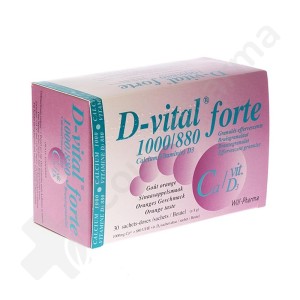 D-vital Forte Orange 1000 mg/880 UI - 30 sachets
