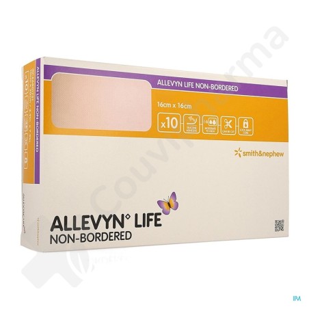 Allevyn Life Non-Bordered - 16x16 cm - 10 pièces