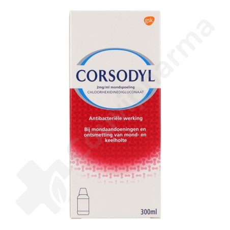 Corsodyl 2 mg/ml Bain de bouche - 300 ml