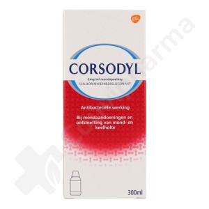 Corsodyl 2 mg/ml Bain de bouche - 300 ml