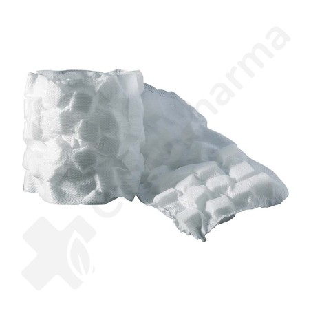Thuasne Mobiderm Bandage Mobilisateur pour oedèmes - 10 cm x 3 m - Plots de 15 x 15 mm