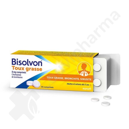 Bisolvon 8 mg - 50 comprimés