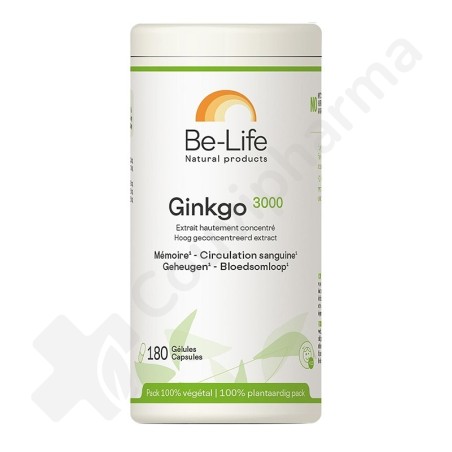 Be-Life Ginkgo 3000 - 180 gélules