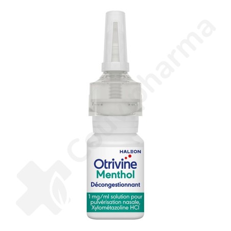 Otrivine Menthol Décongestionnant 1 mg/ml - Solution nasale 10 ml
