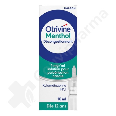 Otrivine Menthol Décongestionnant 1 mg/ml - Solution nasale 10 ml