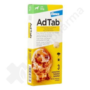 AdTab Chien 11kg - 22kg - 3 comprimés à croquer