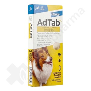 AdTab Chien 22kg - 45kg - 3 comprimés à croquer