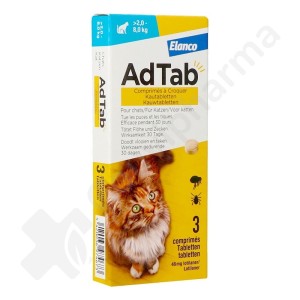 AdTab Chat 2kg - 8kg - 3 comprimés à croquer
