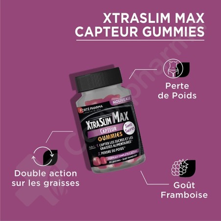 XtraSlim Max Capteur - 60 gommes