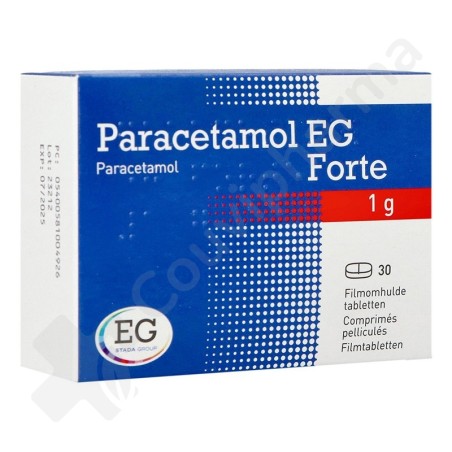Paracetamol EG Forte 1g - 30 comprimés Paracetamol EG Forte 1g - 30 comprimés