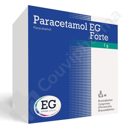 Paracetamol EG Forte 1g - 40 comprimés effervescent Paracetamol EG Forte 1g - 40 comprimés effervescent