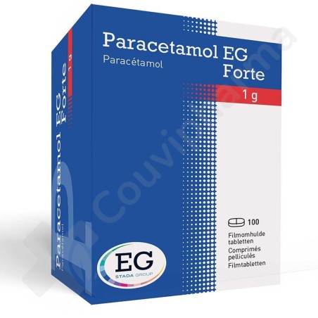 Paracetamol EG Forte 1g - 100 comprimés Paracetamol EG Forte 1g - 100 comprimés