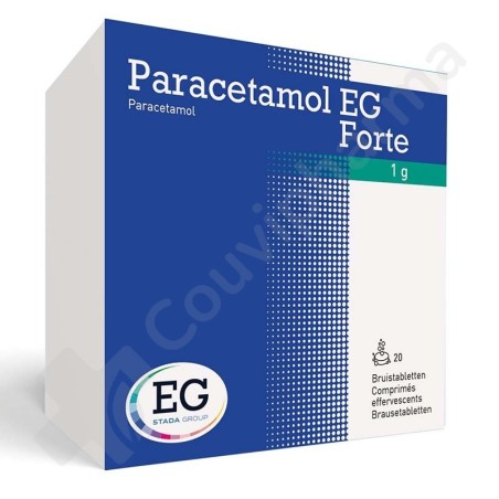 Paracetamol EG Forte 1g - 20 comprimés effervescents Paracetamol EG Forte 1g - 20 comprimés effervescents
