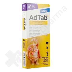 AdTab Chat 0,5kg - 2kg - 3 comprimés à croquer
