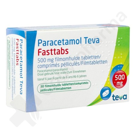 Paracétamol Teva FastTabs 500 mg - 30 comprimés Paracétamol Teva FastTabs 500 mg - 30 comprimés