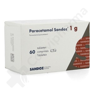 Paracétamol Sandoz 1 g - 60 comprimés
