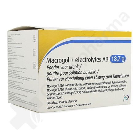Macrogol + électrolytes AB 13,7 g - 30 zackjes