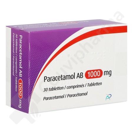 Paracétamol AB 1 g - 30 comprimés Paracétamol AB 1 g - 30 comprimés