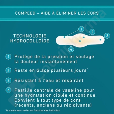 Compeed Pansements Cors Hydratation - 6 pièces