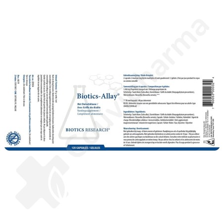 Biotics Allay - 120 gélules