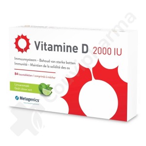 Vitamine D 2000 IU - 84 comprimés à croquer