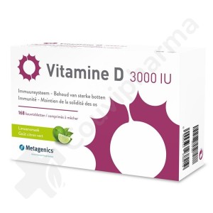 Vitamine D 3000 IU - 168 comprimés à croquer