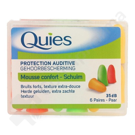 Protection Auditive Mousse Fluo - 6 paires