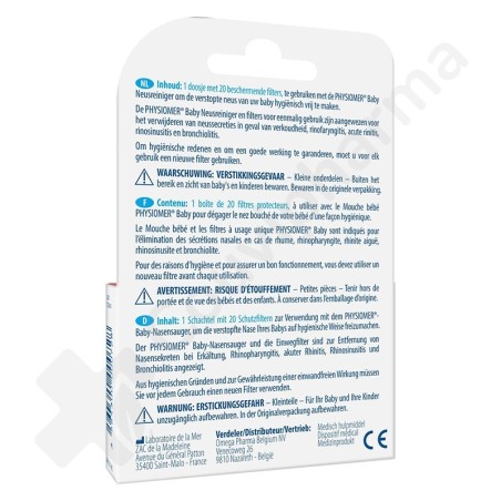 Physiomer Baby Filtre - 20 filtres