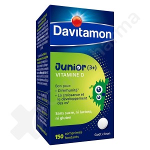 Davitamon Vitamine D Junior Citron - 150 comprimés