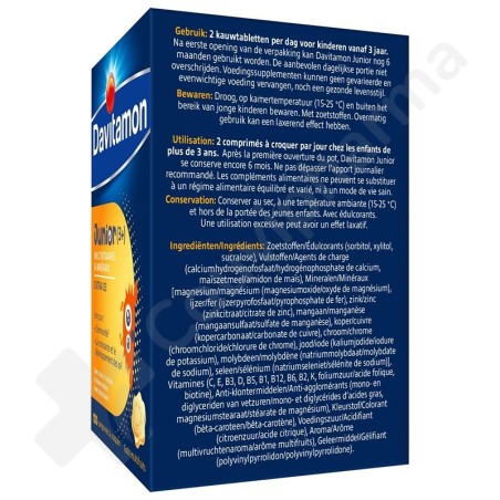 Davitamon Junior Multivitaminen Multifruits - 120 tabletten