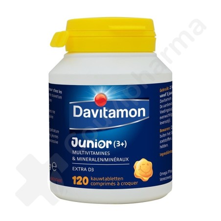 Davitamon Junior Multivitaminen Multifruits - 120 tabletten
