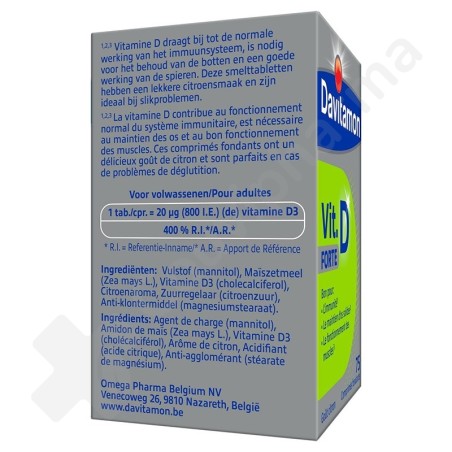 Davitamon Vitamine D Forte - 75 comprimés