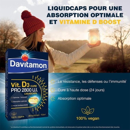 Davitamon Vitamine D3 Cure - 24 capsules