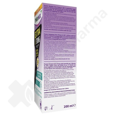 Paranix Shampoing Extra Strong - 200 ml + Peigne